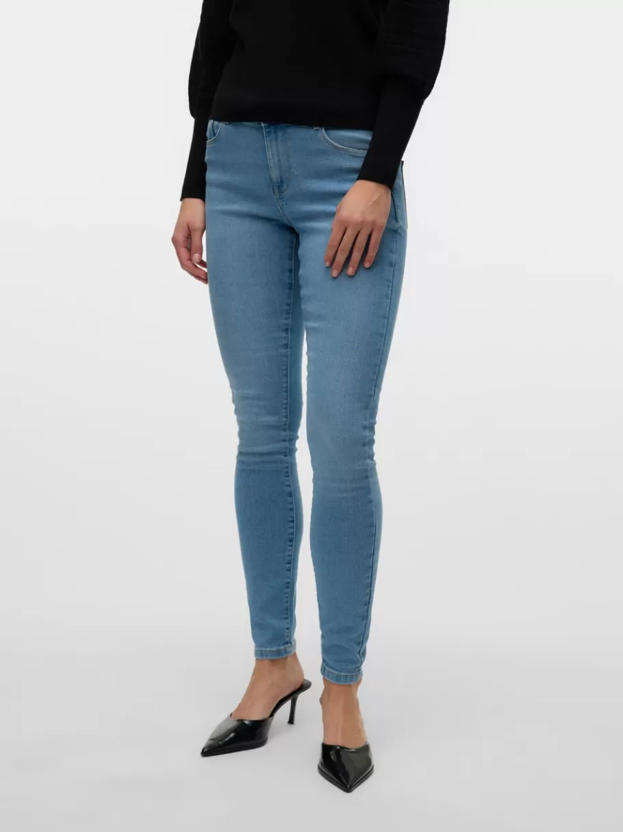 VMELLY Mid rise Skinny fit Jeans | VERO MODA New