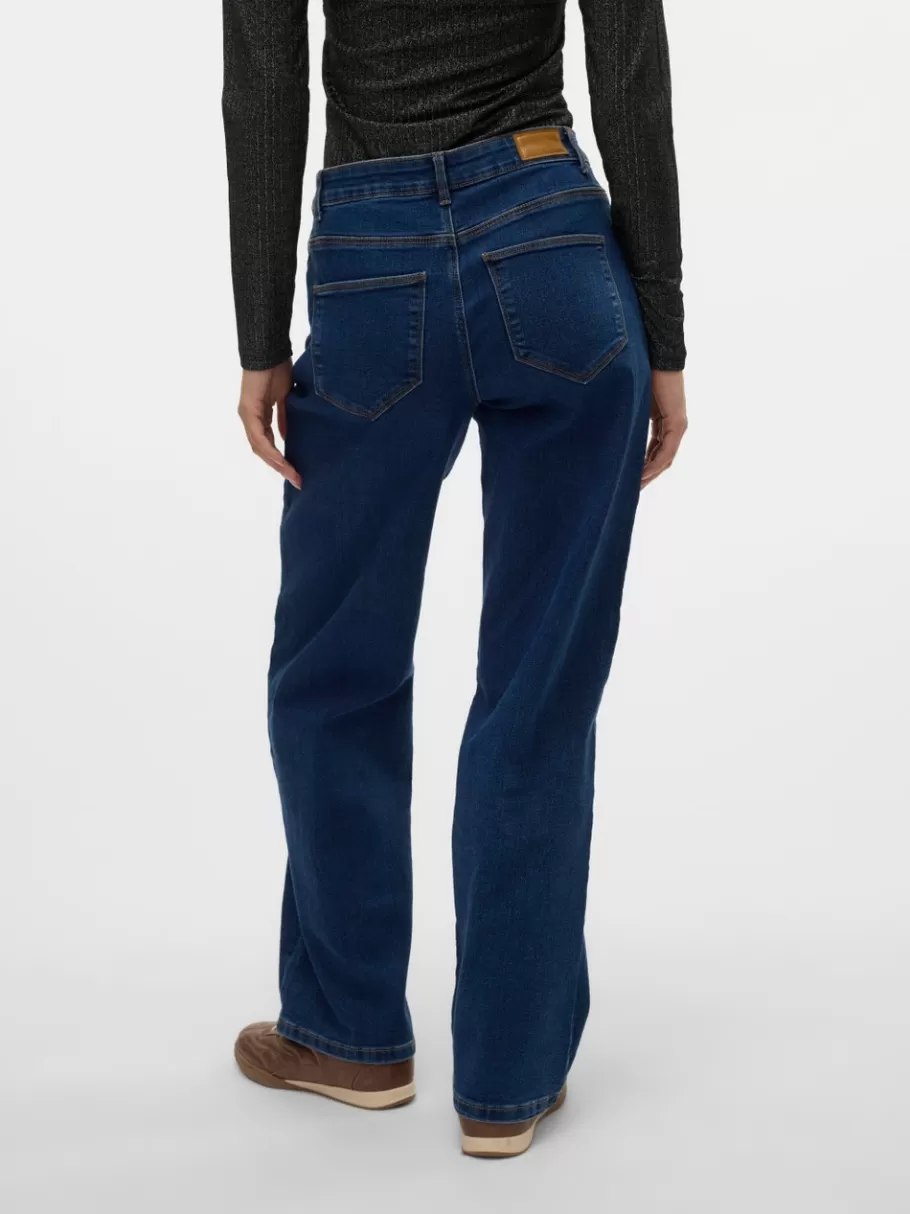 VMELLY Mid rise Wide leg fit Jeans | VERO MODA Shop