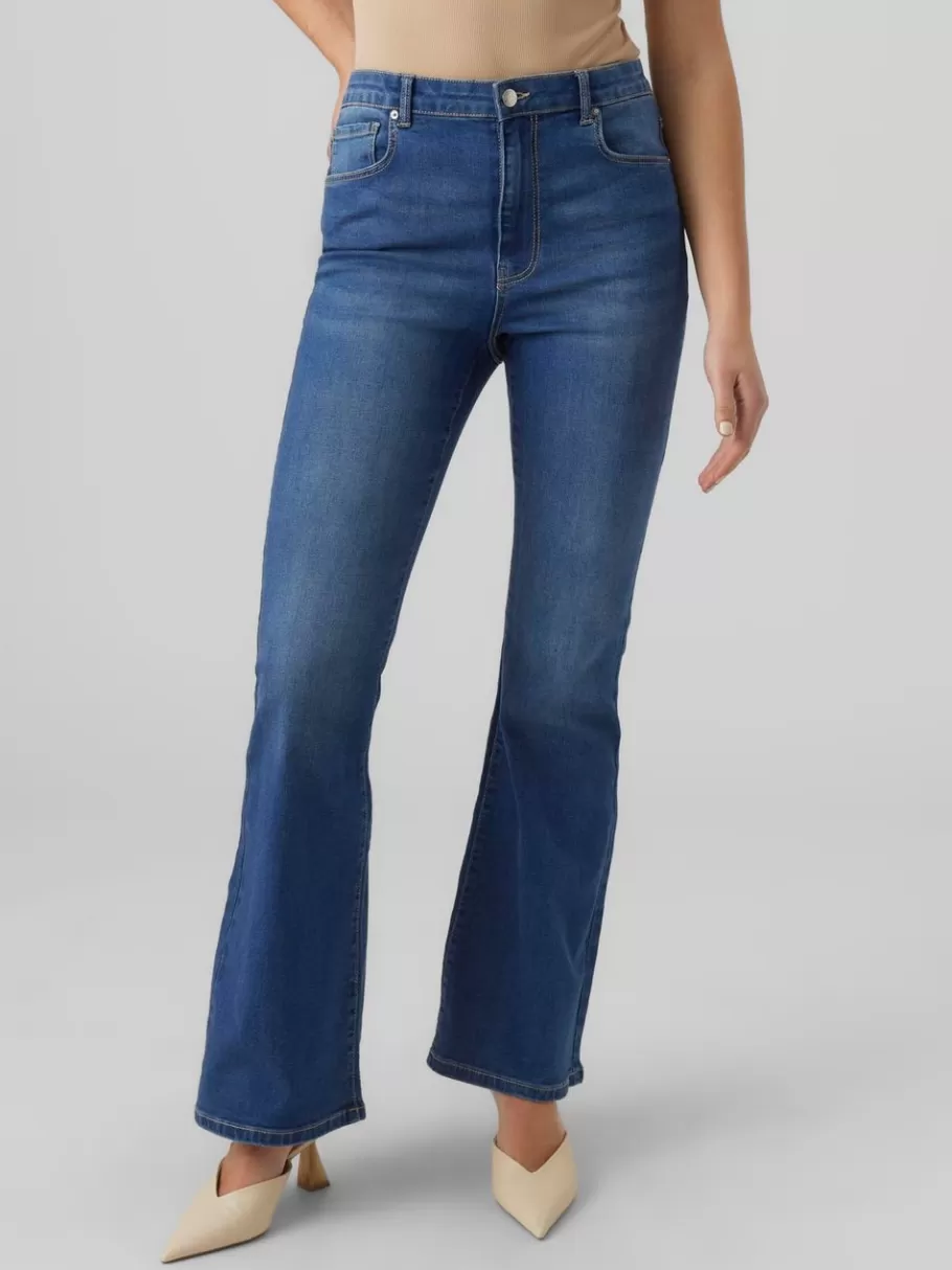 VMSELINA High rise Flared fit Jeans | VERO MODA Clearance