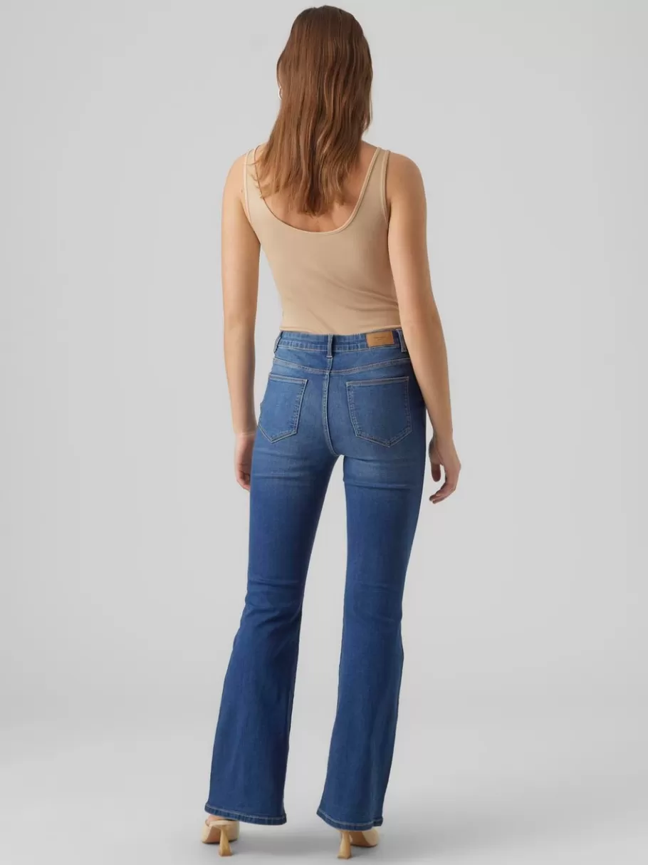 VMSELINA High rise Flared fit Jeans | VERO MODA Clearance